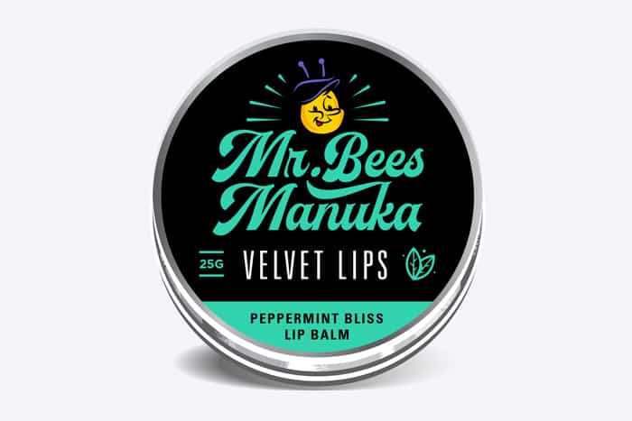 Peppermint Bliss Lip Balm 25gm Mr Bees Manuka